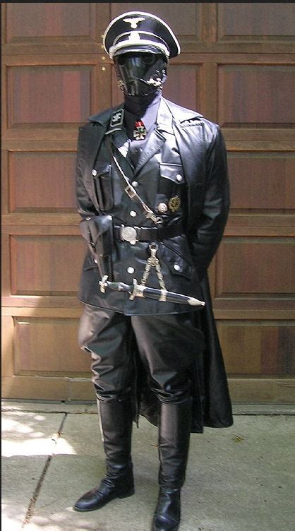 World War German Waffen Elite Leather Long Coat Ww2 Officers 40s Co