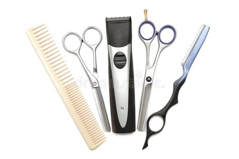 Comb Scissor Clippers And Hair Trimmer Stock Photo Image Of