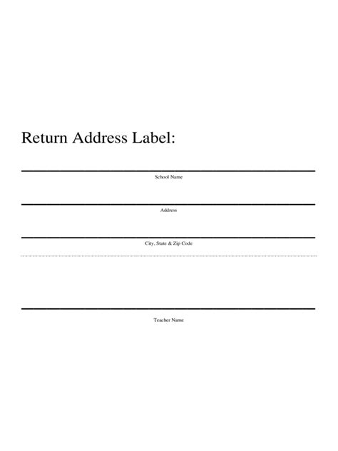 Free Printable Return Address Labels Templates