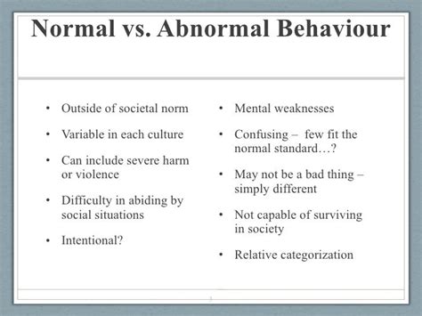 Defining Abnormality