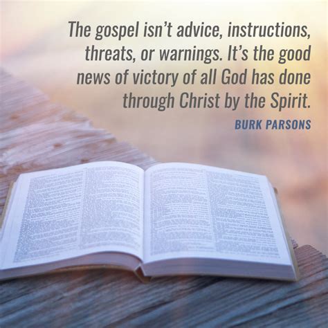 The Gospel Isnt Advice Instructions Threats Or Warnings