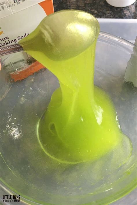 Just Mixed No Glue Slime Made With Guar Gum In Bowl Fun Diy Crafts