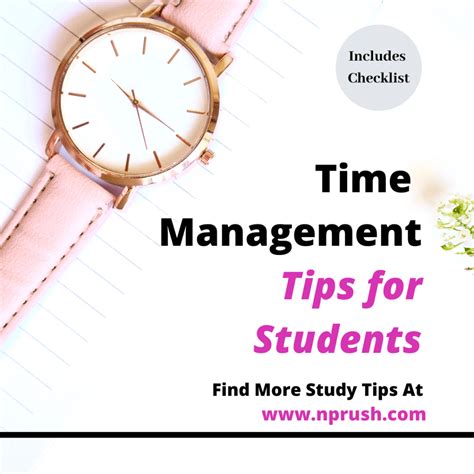 Time Management Tips For Students Nprush