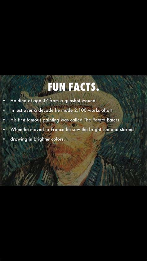 Fun Facts Van Gogh Art Van Gogh Quotes Vincent Van Gogh Quotes