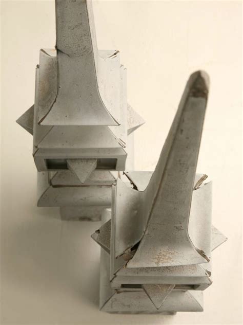 Pair Of Zinc Architectural Roof Top Spire Form Finials At 1stdibs
