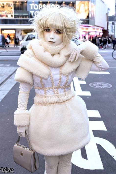 Minori Shironuri In Handmade White Dress Tokyo Fashion Japan Fashion