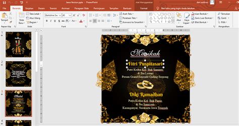 Selain font aksara jawa, saya juga share font jawa palsu. Template Undangan Video Digital Menggunakan PowerPoint PPT ...