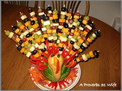 Fruit Turkey For Your Table Hello Sensible