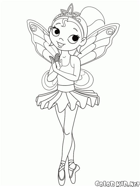 Ballerina Fairy Coloring Pages Coloring Pages