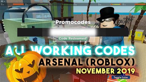 This menu is keyboard accessible. Arsenal Codes Roblox November 2019 - Roblox Free Exploits 2019