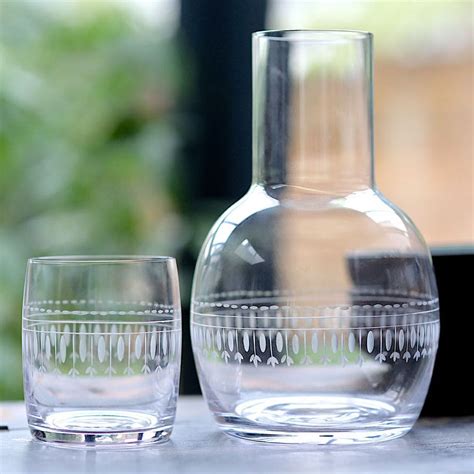 Vintage Style Carafe And Glass Set Four Styles