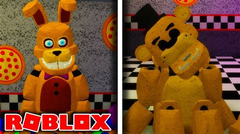 Into The Pit Spring Bonnie And Golden Freddy In Roblox Fazbear