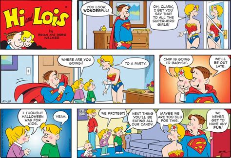 Hi And Lois Superhero Comic Editorial Cartoon Girl Superhero
