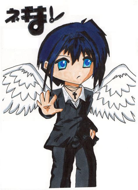 Chibi Angel Colored By Dark Anime Boy On Deviantart