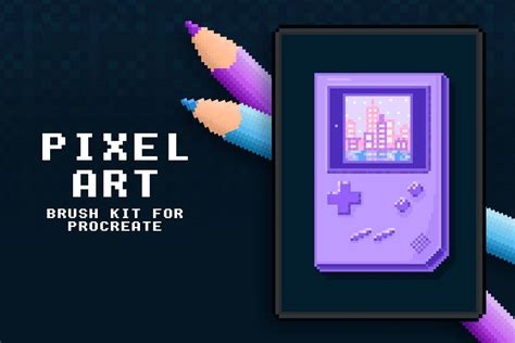 Procreate Pixel Art Brushes Generate Your Own Pixel Art Nft Etsy In