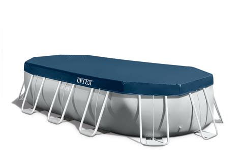 26798 Intex Prism Frame Oval Pool Set 20ft X 10ft X 48 With Pool Cover