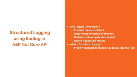 Structured Logging Using Serilog In Asp Net Core Web Api Youtube