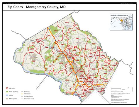 Zip Code Map Montgomery County World Map