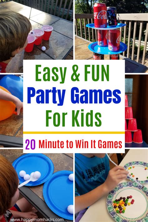 20 Easy Birthday Party Games For Kids Theyll Love These Minute To Win