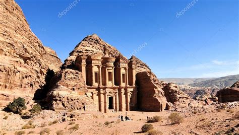 Ad Deir The Monastery Temple Petra Jordan — Stock Photo © Demerzel21