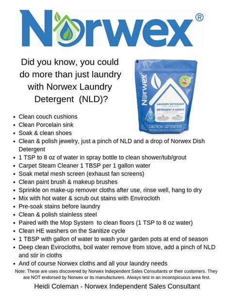 did you know you cold do more than just laundry with norwex laundry detergent norwex laundry