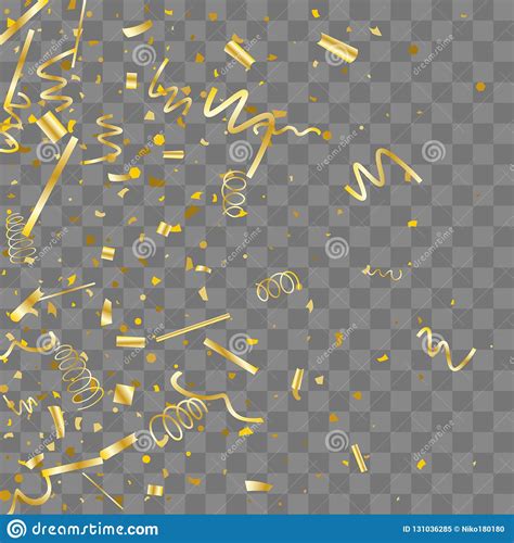 Golden Confetti Gold Texture Glitter Stock Vector Illustration Of Overlay Background 131036285