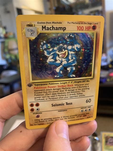 Mavin Machamp 1st Edition Base Set Holo Pokemon 1999 8102