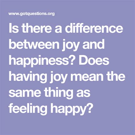 Is There A Difference Between Joy And Happiness Does Having Joy Mean