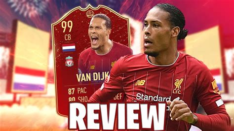 Review Virgil Van Dijk Tots 99 Fifa 20 Youtube