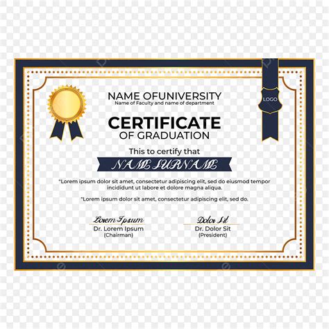 Certificate Graduation Award Vector Hd Images Graduation Certificate