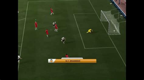 Great Dribbling Skills From Zlatan Ibrahimovic To Score Fantastic Goal