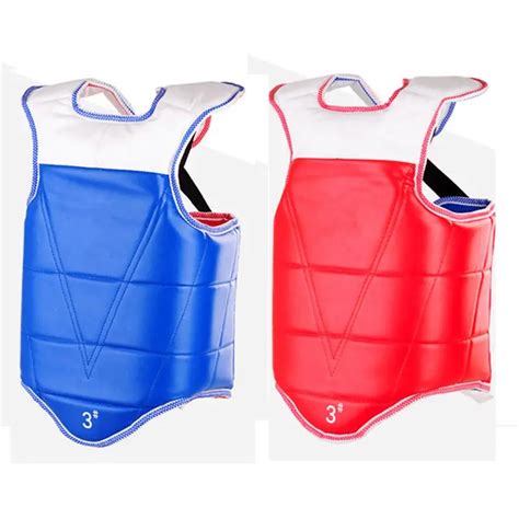 TaeKwonDo Karate Reversible Chest Guard Protector Sanda MMA Kick Boxing Sparring Gear Chest