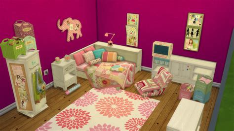 Cc For Sims 4 Anna Tropical Twist Room Conversion Sims 4 Bedroom