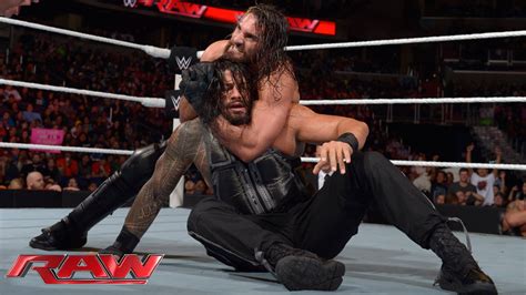 Roman Reigns Vs Seth Rollins Raw December 29 2014 Youtube