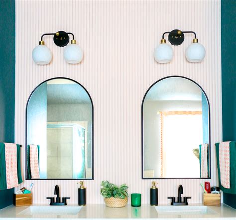 Art deco bathroom vanity light fixtures amazing of lighting. Moody Art Deco Master Bathroom Vanity - A Kailo Chic Life