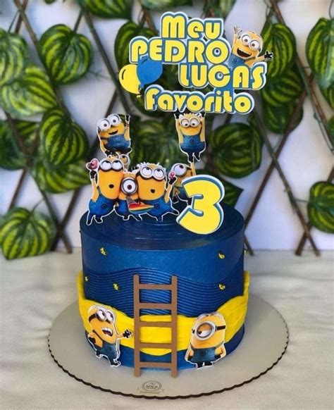 Topo De Bolo Minions Loja Ck Atelier Elo7 Produtos Especiais