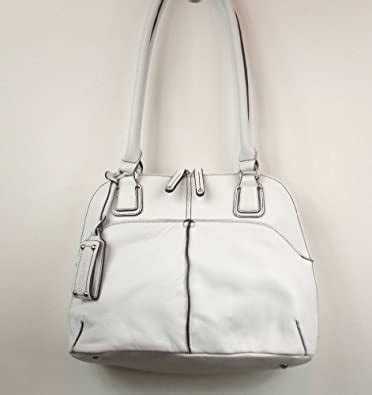 Tignanello Pebble Leather Multi Compartment Domed Satchel Handbags