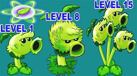 Primal Peashooter Pvz 2 Level 1 8 15 Power Up In Plants Vs Zombies 2