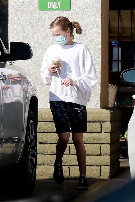 Vivienne Jolie Pitt Rocks Black Shorts On Solo Coffee Run Pics