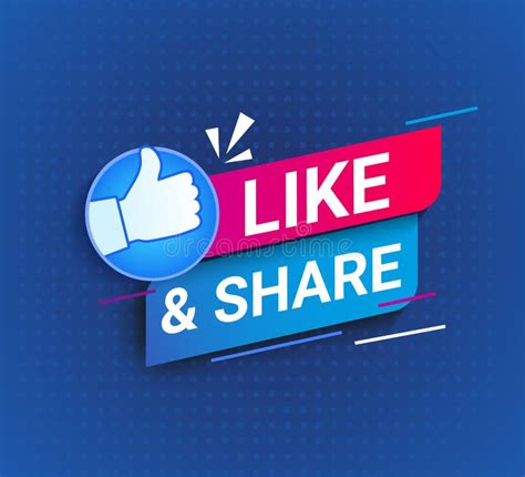 Like And Share Social Symbol And Recommendation Stock Vector Illustration Of Vote Like