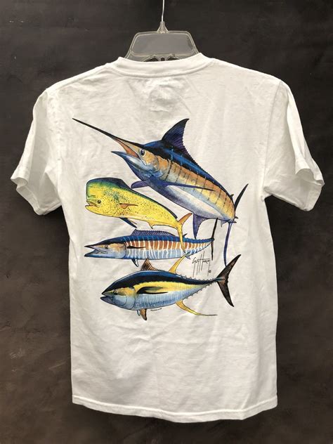 2008 Guy Harvey Marlin Sailfish Dorado Gulf Mexico T Shirt Mint Small