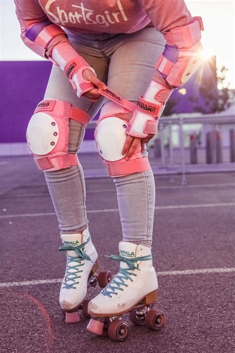 Liana Of Findingfemme In Impalarollerskates And Protective Gear
