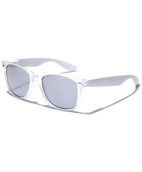 Colorful Retro Fashion Sunglasses Translucent Clear Matte Frame Color