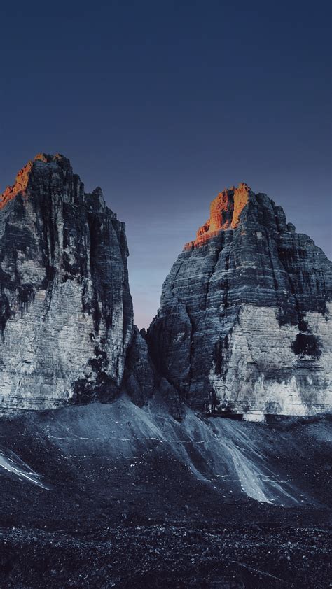 2160x3840 Snow Blanketed Peaks Majestic Mountain Scenery Sony Xperia X