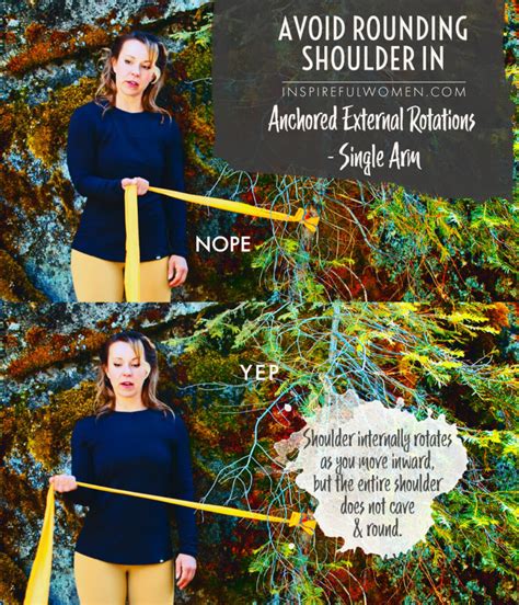 Single Arm Band Shoulder External Rotation Inspireful Women