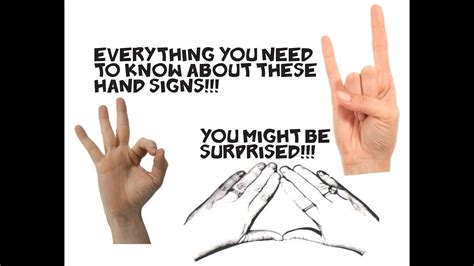 You Need To Know What These Hand Signs Mean Youtube