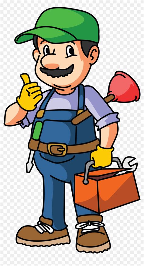 Call Plumber Cartoon Free Transparent Png Clipart Images Download