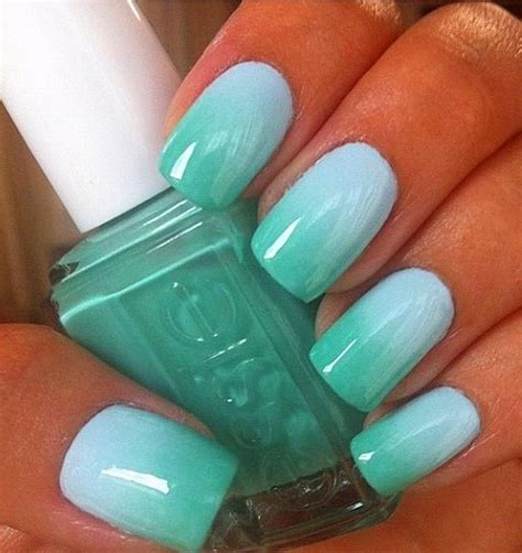 40 Best Ombre Nails Art Designs And Ideas For 2019 Teal Nails Ombre