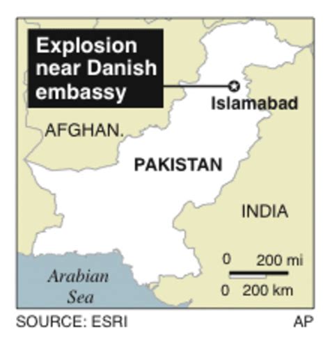 6 Killed In Blast At Danish Embassy In Pakistan