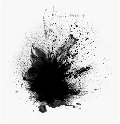 Black Paint Transparent Picsart Splatter Effect Png Haragua